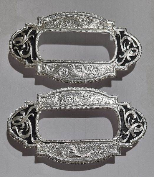 Montana Rigging Plate Silber mit Schwarz Paar