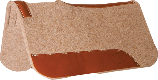 Mustang Contoured Tan Wool Pony Pad