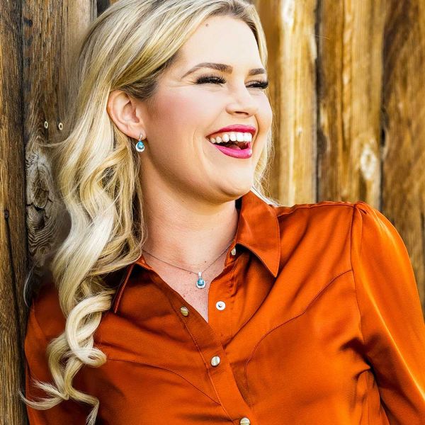 Montana Silversmiths Kette Türkistropfen "Blue Rivers"