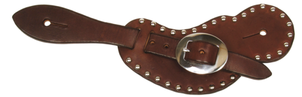 Sporenriemen Herren Chocolate Buckaroo mit Nickel Spots