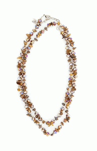 Kette Braun/Gold