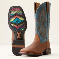 Ariat Herren Western Boot "Hudson" in WICKER BROWN|DIGNITY BLUE Ariat Herren Western Boot "Hudson" in WICKER BROWN|DIGNITY BLUE