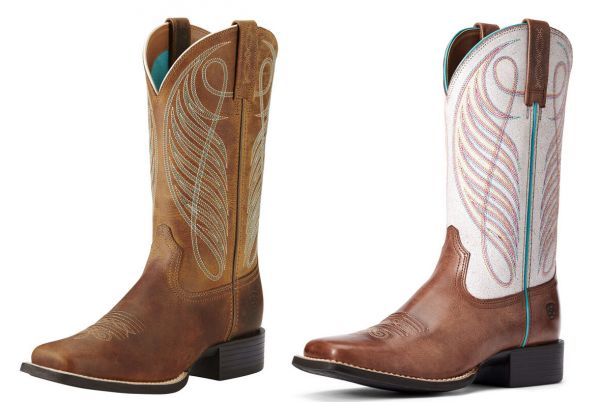 Ariat Damen Western Boot "Round Up Wide Square Toe"