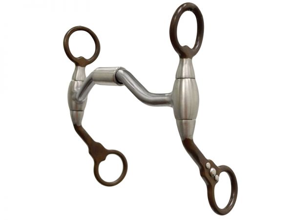 Bit Metalab FG Antique Low Port Hinged Futurity Pony