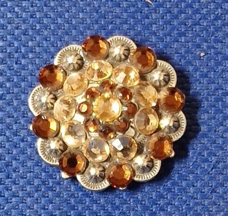 Concho Swarowski Strass Topaz/Champagne in 2 Größen