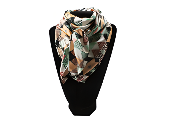 Seidentuch "Wild Rag" pastel tribal Muster