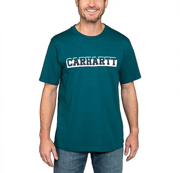 Carhartt Herren-T-Shirt RELAXED FIT HEAVYWEIGHT Logo GRAPHIC