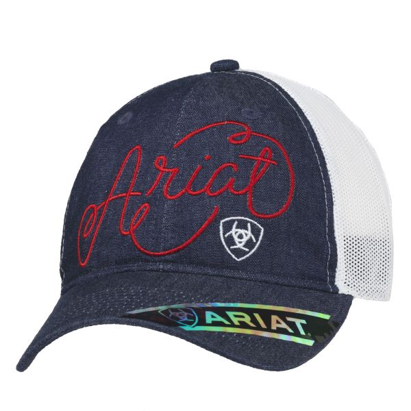 Ariat Damen CAP, DENIM MIT KURSIVEM LOGO