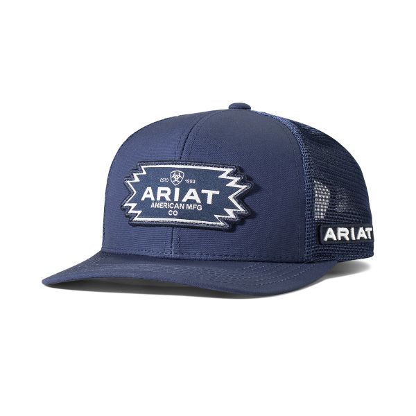 Ariat Herren CAP, Navyblau, Southwest Patch Ariat Logo