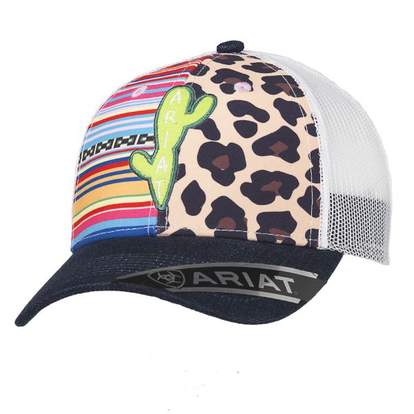 Ariat Damen CAP, SERAPE LEOPARD KAKTUS MULTI