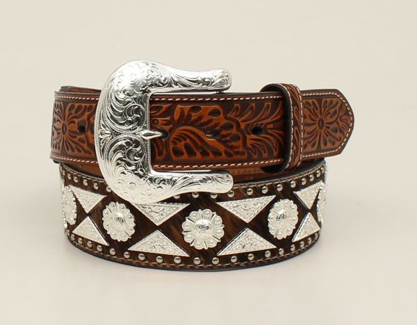 Gürtel Herren "Ariat Half Diamond Berry Concho"