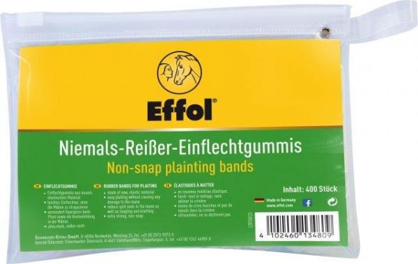 Mähnengummi's - Effol Niemals-Reißer Einflechtgummis farblos