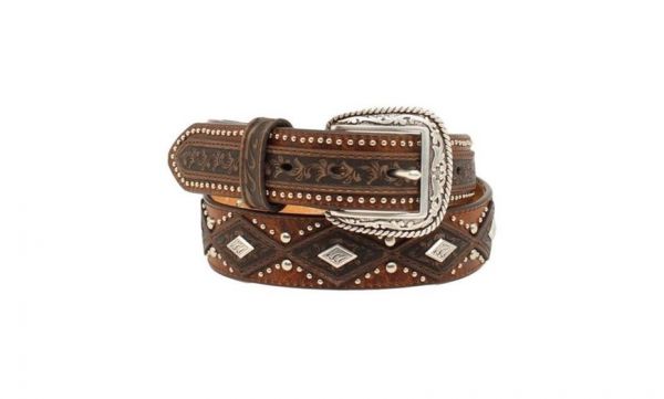 Gürtell Herren Ariat brown Diamond Concho