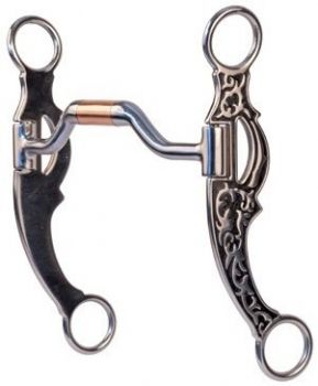 Gebiss FG Show Bit - Floral Hinged Port