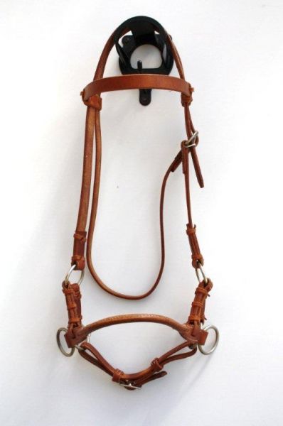 Sidepull single Leather Noseband, Harness Kopfstück