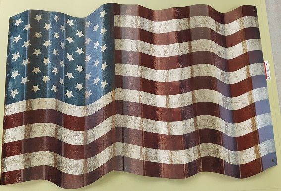Schild America Flag Metall