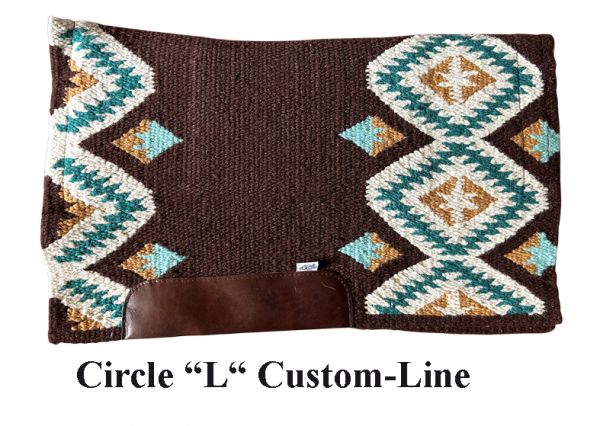 Circle L Contoured Pad "SAN JAQUINTO DESIGN"" Kurzpad 76 cm (30") choco