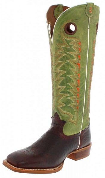 Tony Lama Herren Boot Choco Jasper Verde Carrizo Buckaroo