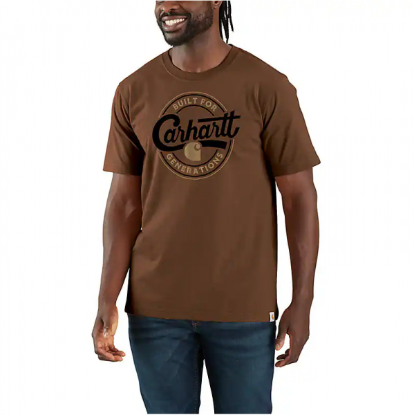 Carhartt Herren T-Shirt Relaxed Fit Lightweight Short-Sleeve Script Graphic