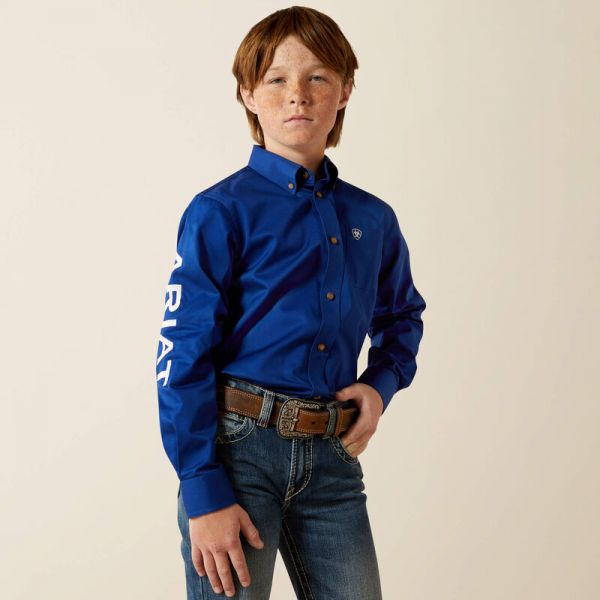 Ariat Kinder Shirt "Team Logo Twill Classic Fit"