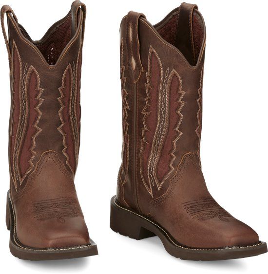 Justin Damen Boot "Paisley" in brown