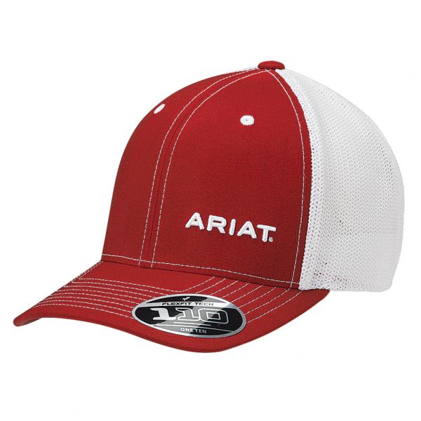 Ariat Herren CAP, Ball, Flexifit, rot-weiß