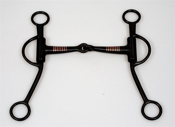 Gebiss Shanked Snaffle black