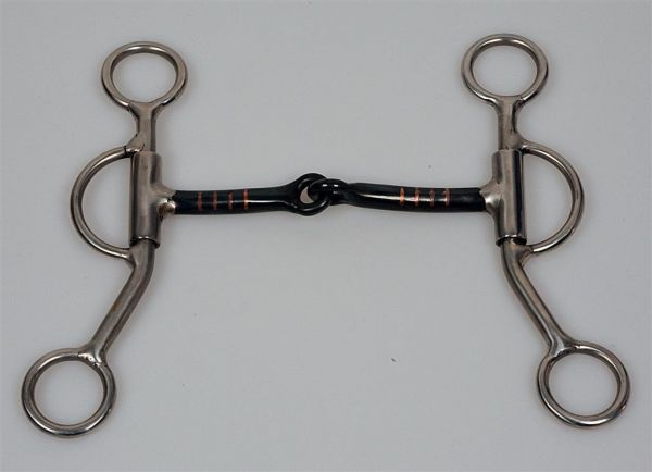 Gebiss Short Shanked Snaffle Bit - SS Shanks - BS Mouth Piece