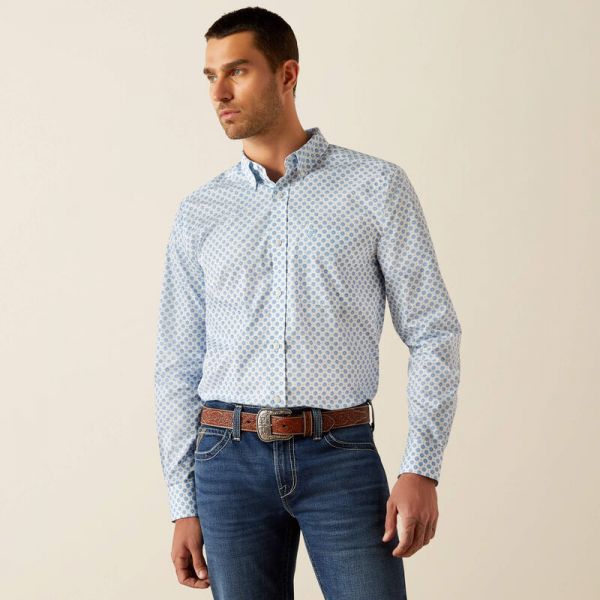 Ariat Herren Langarm-Shirt "Wrinkle Free Booker Fitted"
