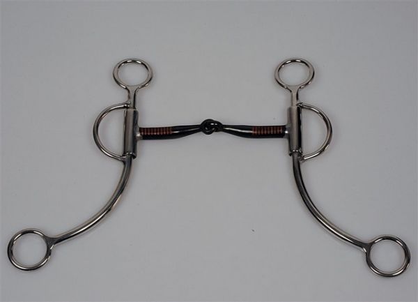 Gebiss Shanked Snaffle Bit - Stainless Steel - BS Mundstück - 5"