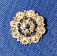 Concho Bright Silver Swarowski Strass Jet Clear in 3 Größen Concho Bright Silver Swarowski Strass Jet Clear in 3 Größen