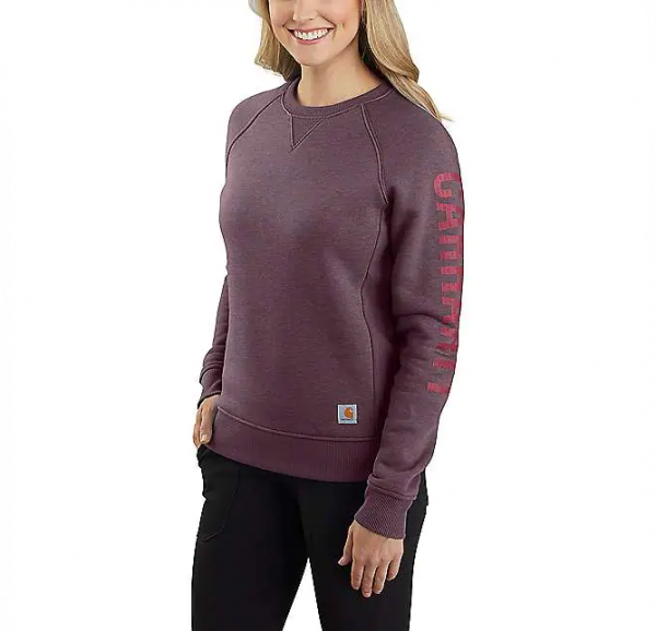 Carhartt Damen CREWNECK BLOCK LOGO SLEEVE GRAPHIC SWEATSHIRT