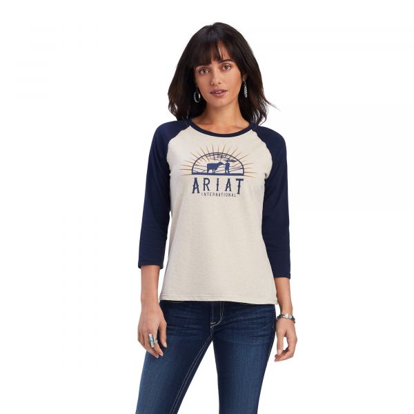 Ariat Damen T-Shirt "REAL Rainbow Classic"