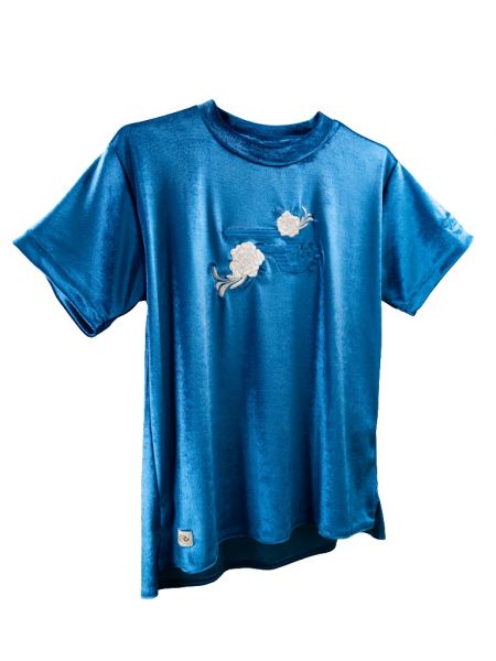 OSWSA RANCHGIRLS T-Shirt velvet ´VIVIENNE´ ice blue