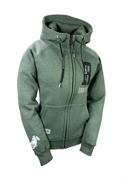 OSWSA RANCHGIRLS HOODED SWEAT "SHINY" Thyme green melange
