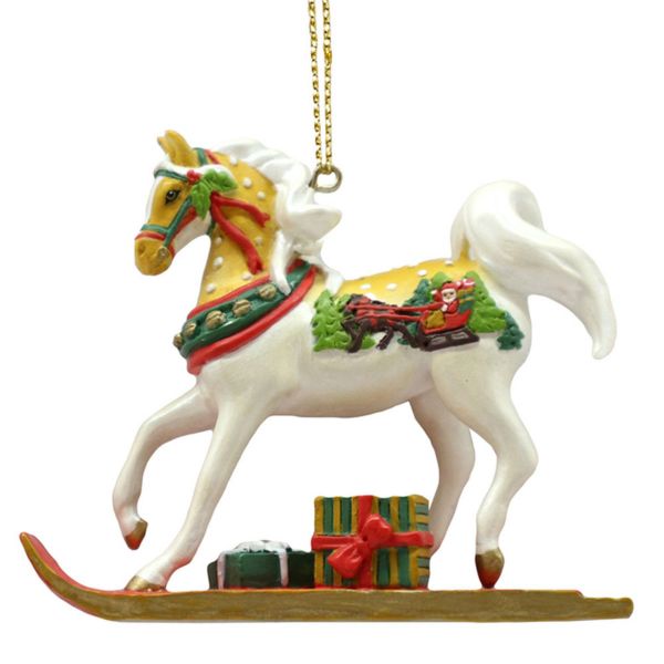 Painted Ponies Sleigh Ride Ornament