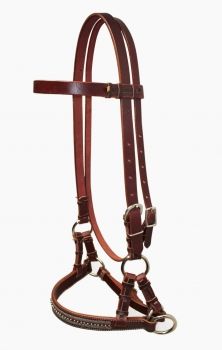 Side Pull - Latigo Leder mit Muster AK-137