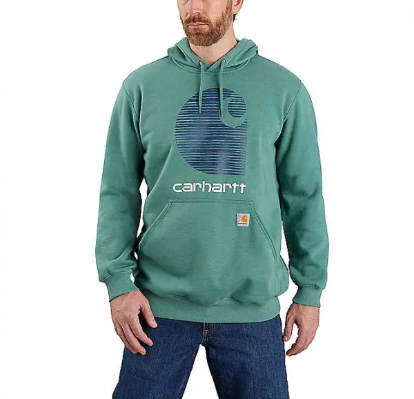 Carhartt Herren Hoodie mit Carhartt Logo und Rain Defender