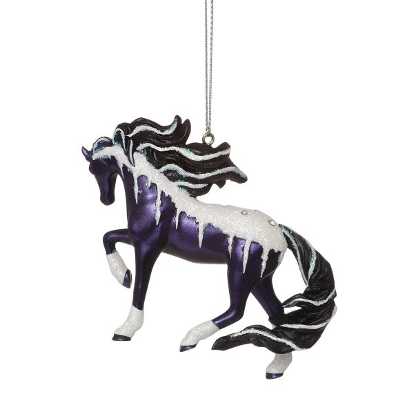 Painted Ponies 2023 Frosted Black Magic 20th Anniversary 2023 Ornament