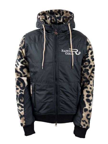 OSWSA RANCHGIRLS Pro Shield Fleece Jacket "Charlee" Black/Leo