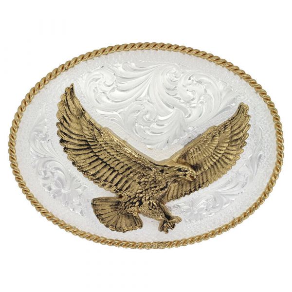 Montana Silversmiths Buckle oval mit Adler