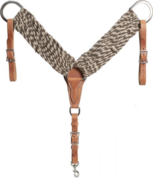 Mustang Vorderzeug 100% Alpaca/Mohair Twisted Breast Collar Horse