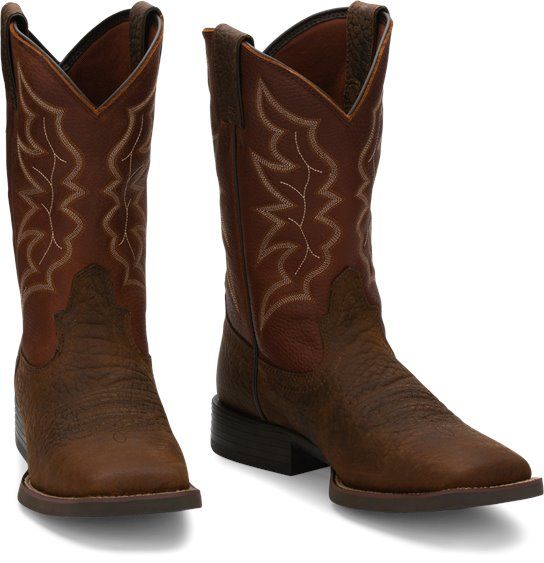 Justin Herren Boot "Chet" PEPPLE BROWN