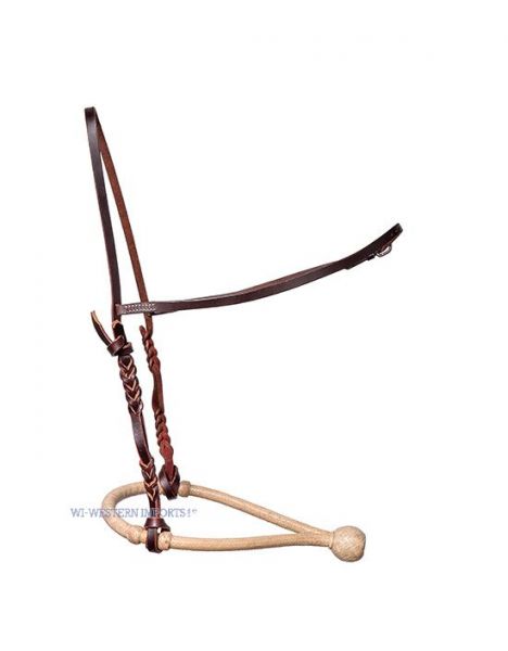 Bosalhanger geflochten, Latigo mit Kehlriemen