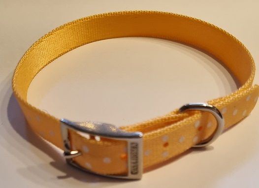 Hundehalsband mit Dots schmal