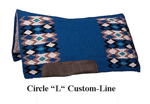 Circle L Contoured Western Pad "DESERT STARS DESIGN", 84 cm (33")