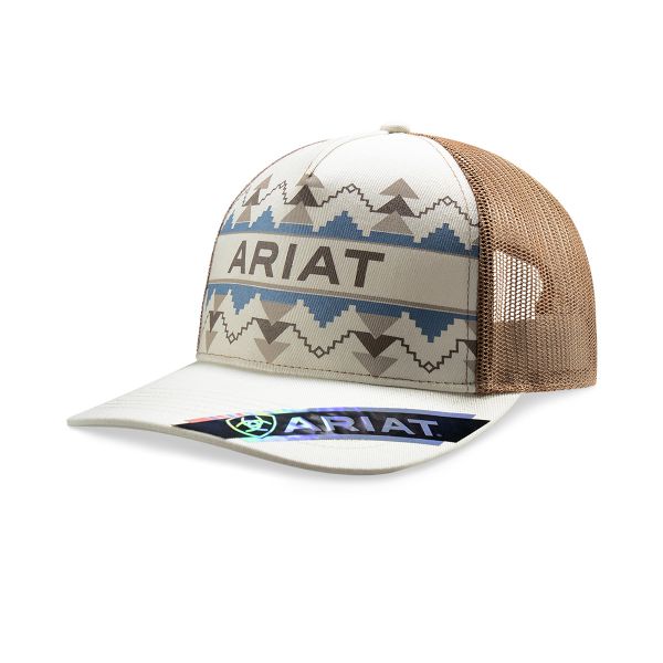 Ariat Damen CAP, Southwest Design in blau/braun, vorne hellkhaki