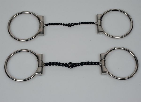 Gebiss SS Twisted D-Ring Snaffle-dick 5inch