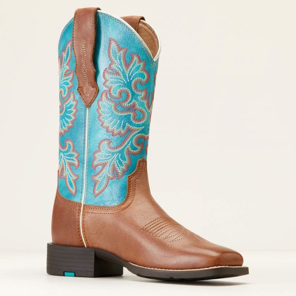 Ariat Damen Western Boots "Round Up Wide Square Toe StretchFit"