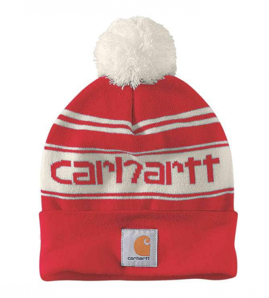 Carhartt Mütze KNIT POM-POM CUFFED LOGO BEANIE